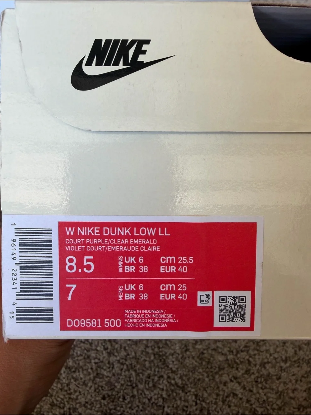Nike Dunk Low “Lisa Leslie” 8.5W